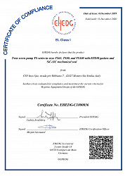 Сертификат EHEDG на насос серии TS CSF Inox